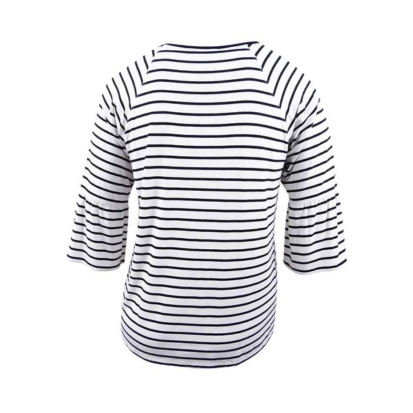 black and white striped shirt womens plus size
