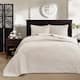 Madison Park Mansfield Reversible Bedspread Set - Cream - Queen