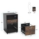 preview thumbnail 10 of 19, 2 Drawer Mobile File Cabinet with Lock, Filing Cabinet Printer Stand for Letter Size