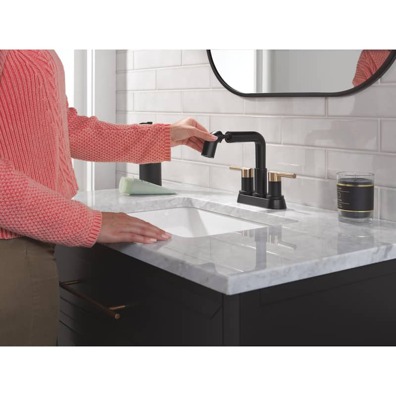 Delta 25849LF-PD Nicoli 1.2 GPM Centerset Bathroom Faucet with Pull