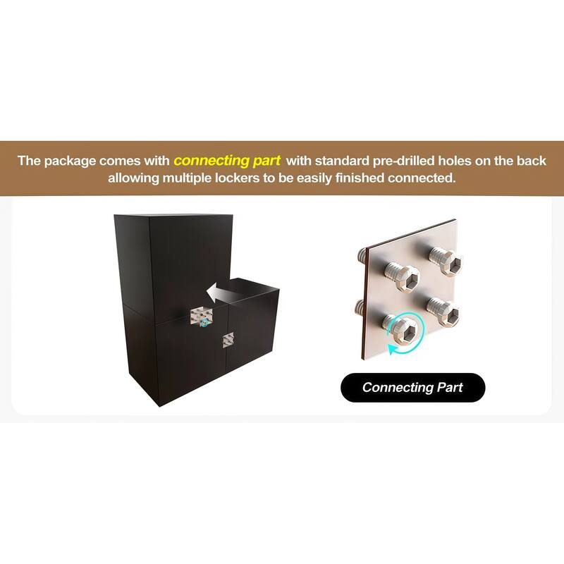 Modern Art Deco Sideboard, 6-Door Sideboards Accent Cabinet Modular Wooden Buffet With Storage - 58.8''