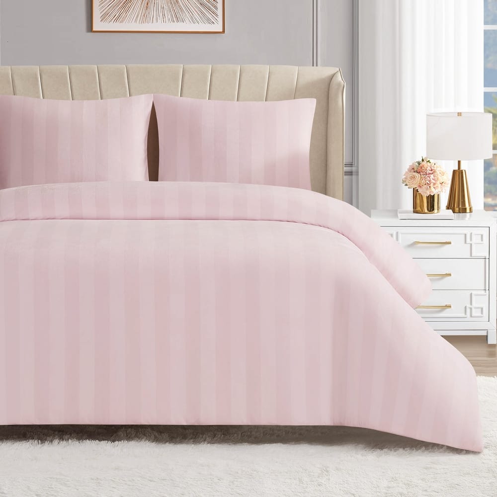 Juicy Couture Jenny Velour Striped Jacquard Duvet Sets