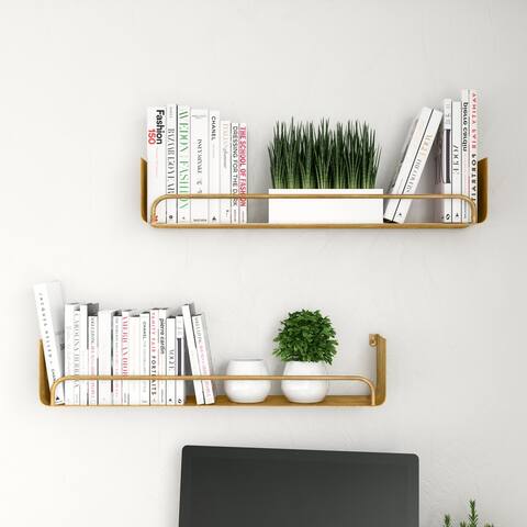Carson Carrington Lacktorp Modern Wall Shelf (Set of 2)