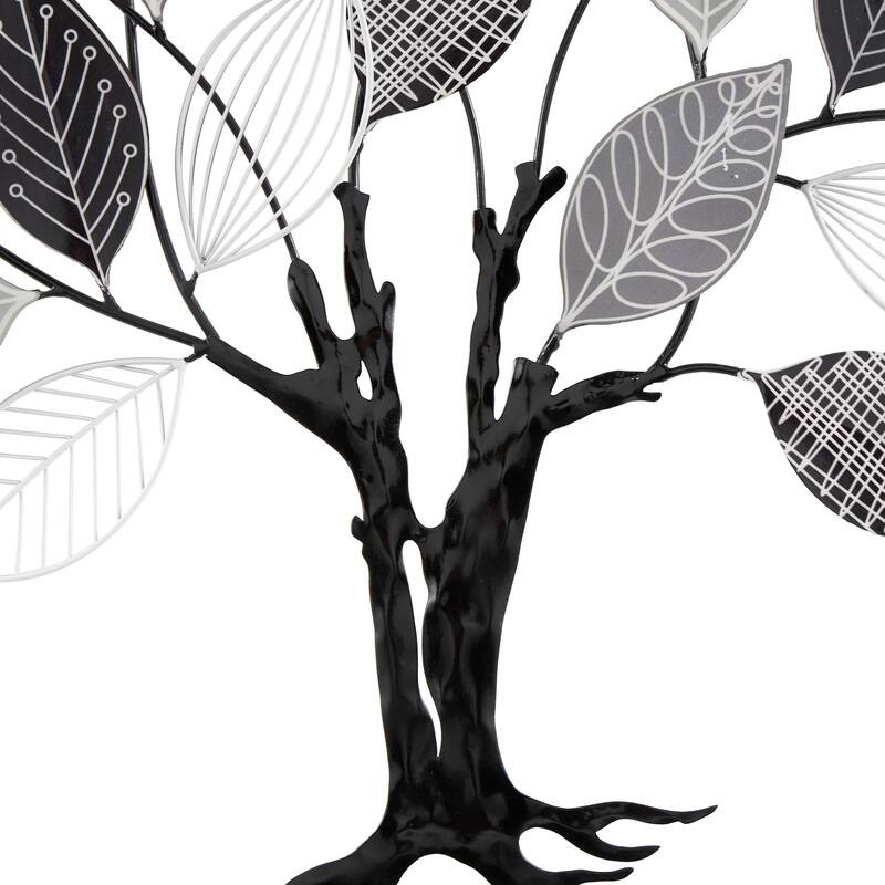 Black Metal Tree Decorative Sculpture