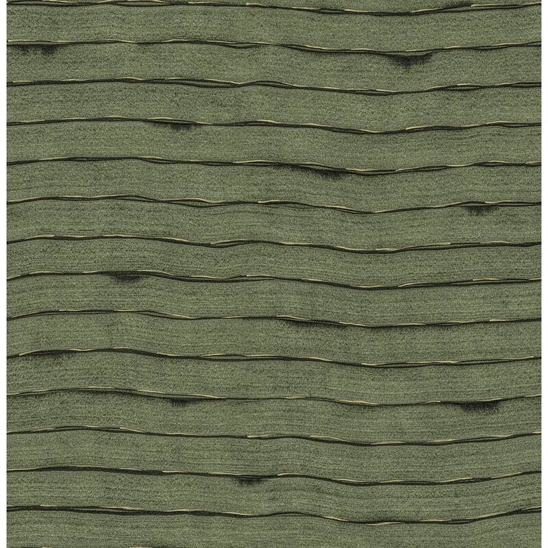 Sarah + Ruby Naia Green Horizontal Wavy Lines Wallpaper