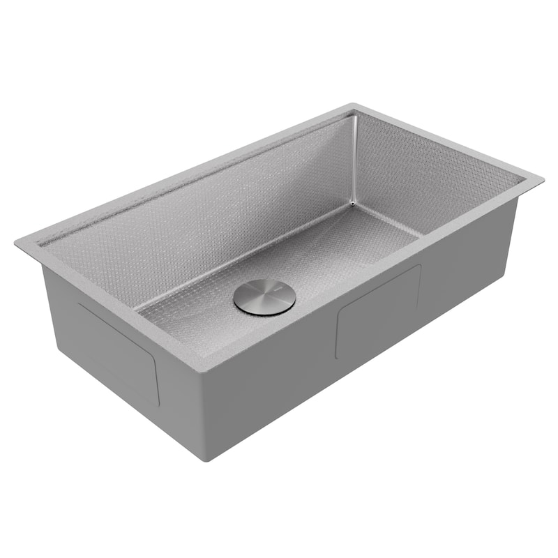 Matrix 32" Undermount Workstation 16 Gauge Single Bowl Stainless Steel Kitchen Sink with Accessories