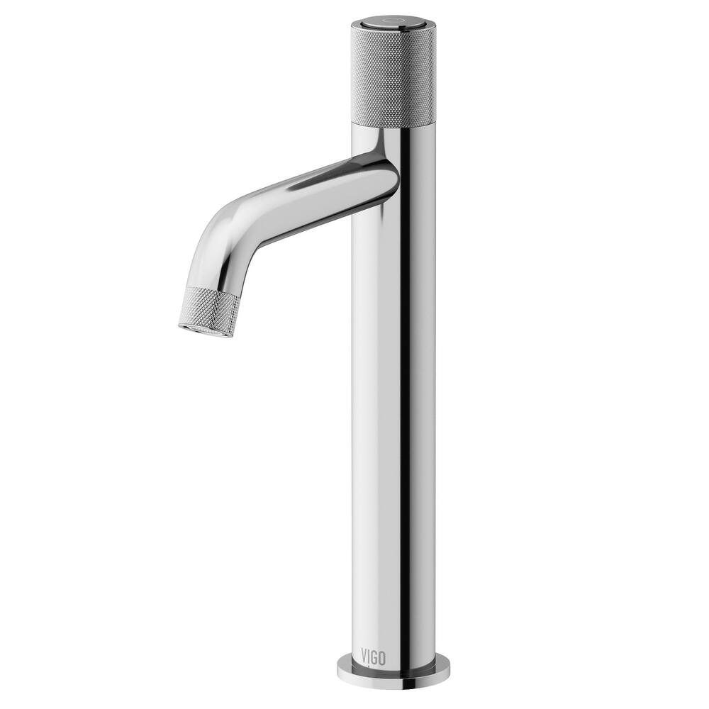 VIGO Apollo 12" H Single Handle Single Hole Bathroom Vessel Faucet