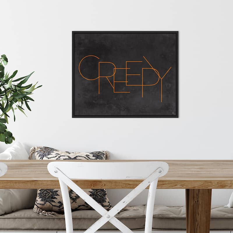 Amanti Art Haunted IV Creepy Framed Canvas Wall Art