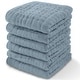 preview thumbnail 13 of 134, Baby Washcloths Muslin Cotton, Large 10"x10" by Comfy Cubs Pack of 6 - Pacific Blue