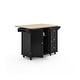 preview thumbnail 3 of 44, Homestyles Mobile Kitchen Island Cart with Wood Top and Dropleaf Breakfast Bar
