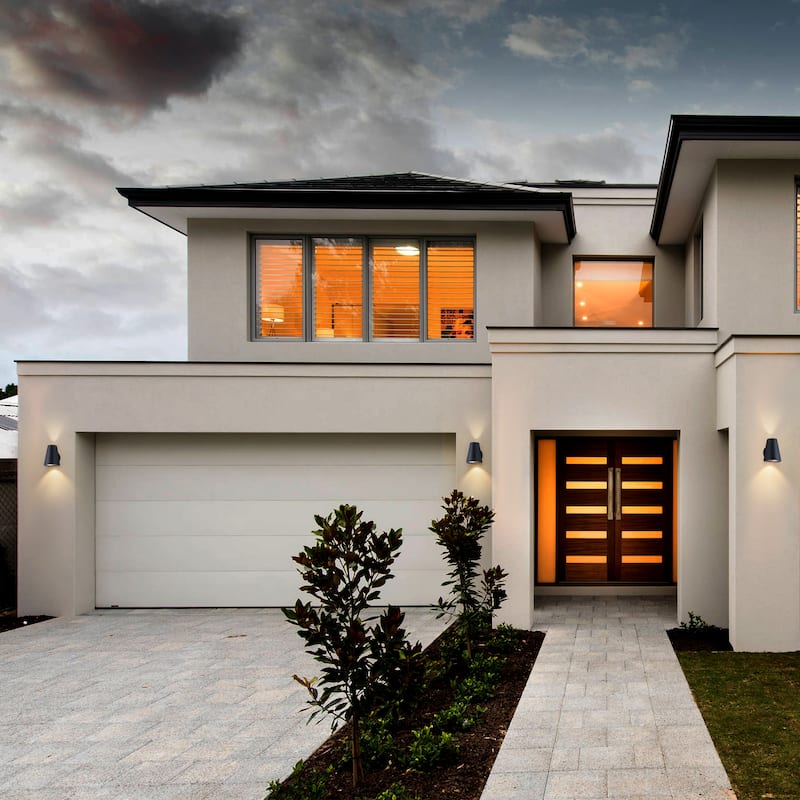 2-Light Outdoor Integrated LED Wall Sconce - H4.92" x W6.3"