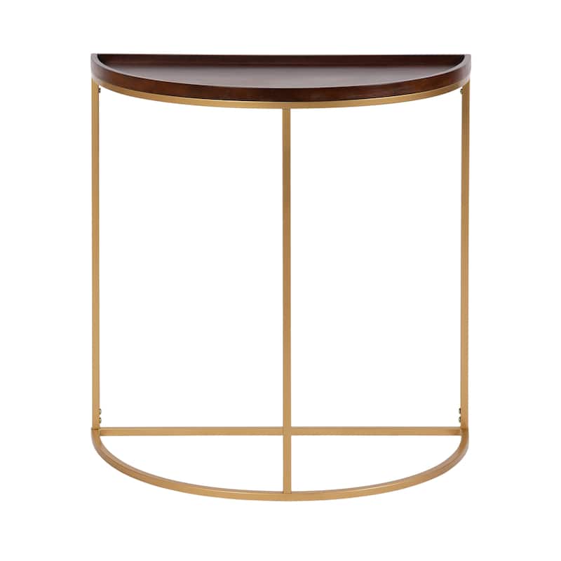 Kate and Laurel Dorrah Half-Circle Console Table