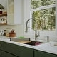 preview thumbnail 8 of 14, Karran QUWS-880 Undermount 32-1/2 in. Double Equal 50/50 Bowl Workstation Kitchen Sink