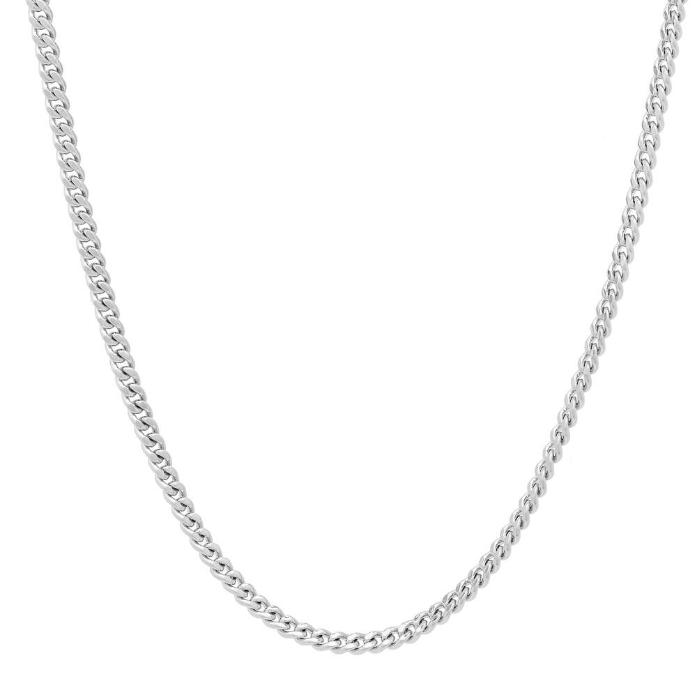 Roberto Martinez Sterling Silver 2 mm Curb Chain (16"24")