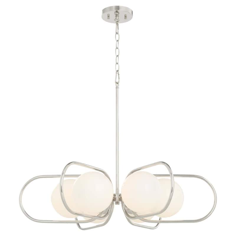 Quorum International 6137-6 Belmont 6 Light 30" Wide Chandelier