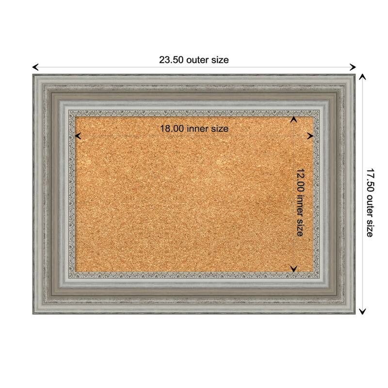 Parlor Framed Cork Bulletin Memo Board