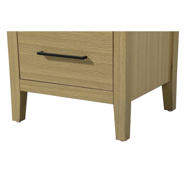 Laura 16-28 Inch Bath Storage Glass Cabinet