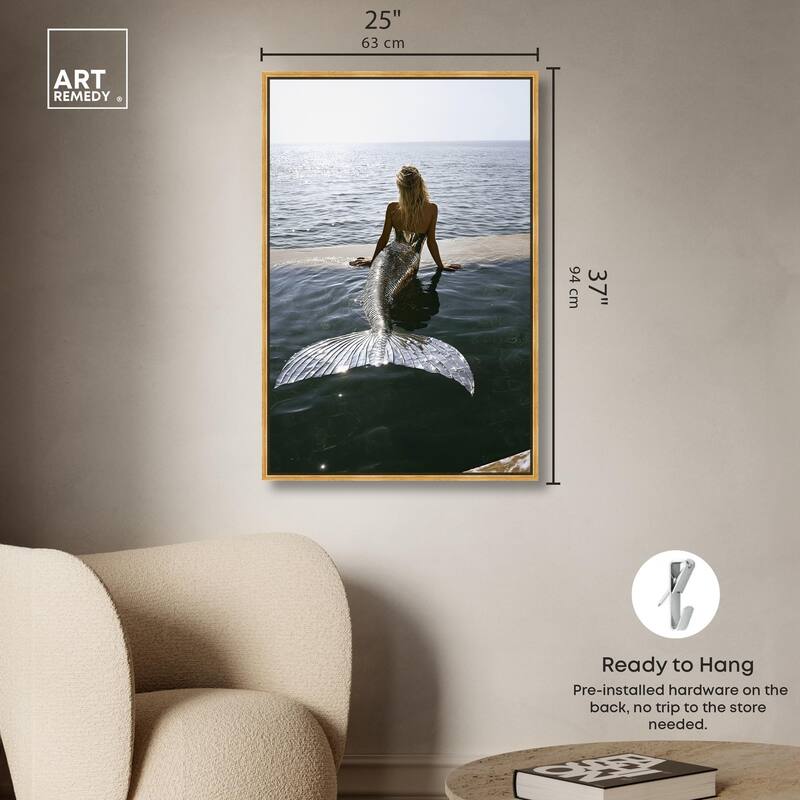 Mermaid Noon Canvas by Art Remedy
