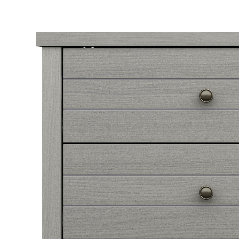 Living Essentials by Hillsdale Harmony Wood 6 Drawer Dresser