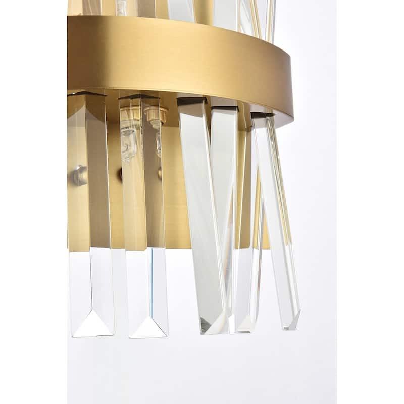 Indigo Home 8 inch crystal bath sconce