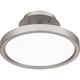 preview thumbnail 4 of 6, Outskirts Integrated LED Brushed Nickel Semi-Flush Mount - Brushed Nickel