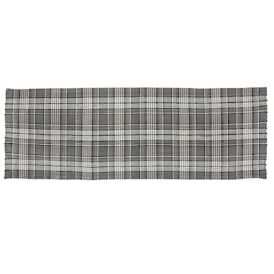 Park Designs Gray Area Rag Rug Runner 2X6 - 2' x 6'