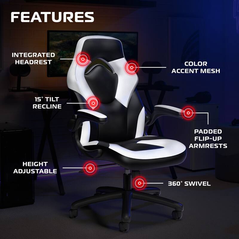 RESPAWN 3085 Ergonomic Gaming Chair, High Back PC Computer Desk Office Chair, Flip-up Arms