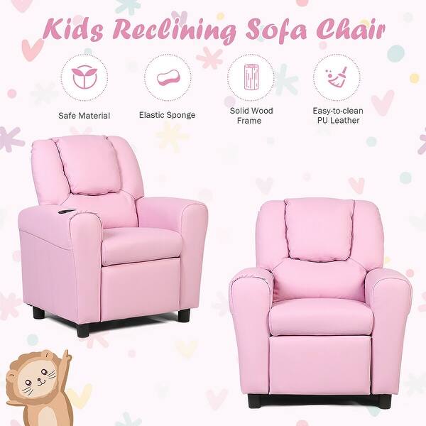 Shop Costway Kids Recliner Armchair Children S Furniture Sofa Seat Couch On Sale Overstock 24186321