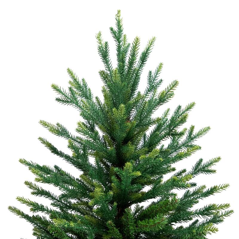 Real Touch™️ Two-Tone River Deer Pine Full Artificial Christmas Tree - 7.5' - Unlit - 7.5 Foot