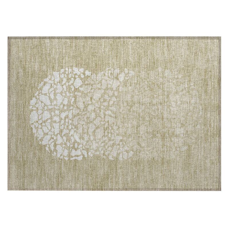 Machine Washable Indoor/ Outdoor Chantille Modern Mosaic Rug