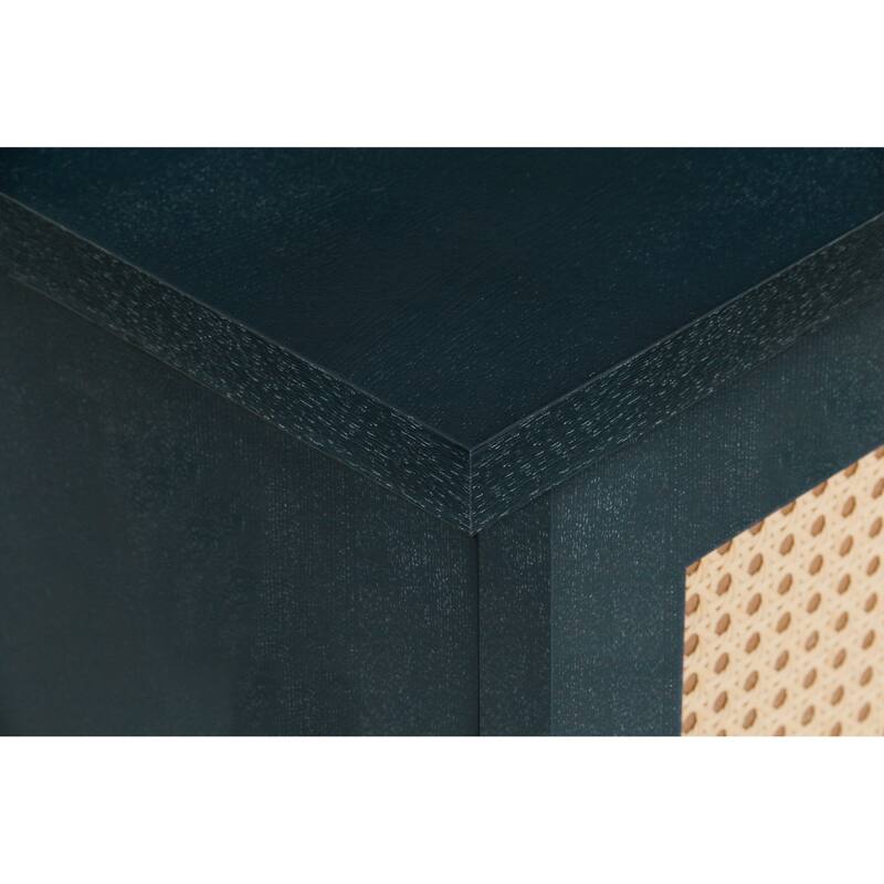 GDFStudio - CoastalCraft Modern Rattan Sideboard Buffet Cabinet with Adjustable Shelves