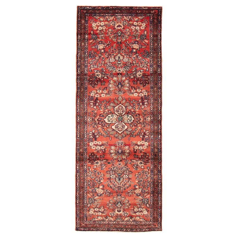ECARPETGALLERY Hand-knotted Andelz Red Wool Rug - 3' 5" x 9' 5" - Red - 3' 5" x 9' 5" - Runner
