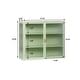 preview thumbnail 4 of 7, 27.56"Glass Doors Modern Two-door Wall Cabinet with Featuring Three-tier Storage for Entryway Living Room Bathroom