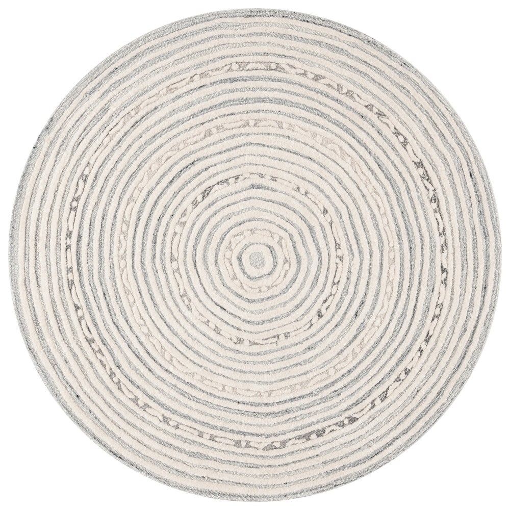 SAFAVIEH Handmade Ebony Zoitchka Modern & Contemporary Wool Rug