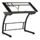 preview thumbnail 15 of 13, Studio Designs Triflex Metal and Glass Drawing Table Height Adjustable Charcoal