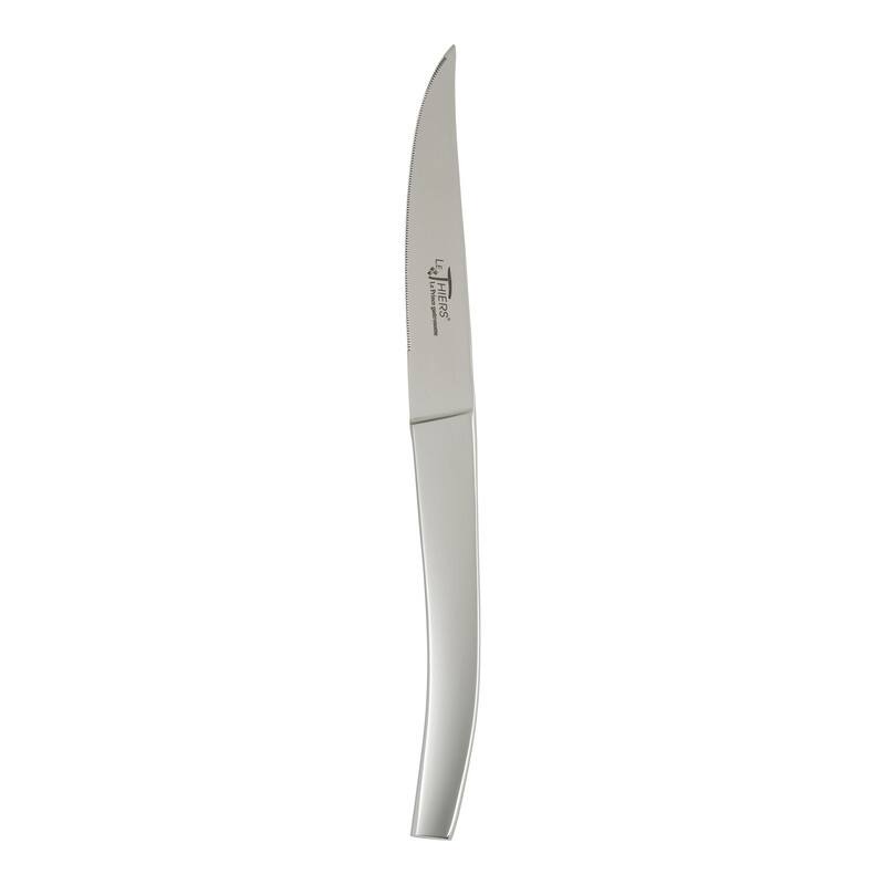 Au Nain Le Thiers Steak Knives with Stainless Steel Handles, Set of 4 - Silver