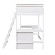 preview thumbnail 13 of 15, Twin Size Wooden Loft Bed with Built-in Desk and Shelves for Space-Saving and Functional Bedroom Design