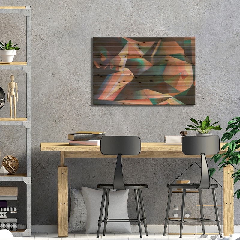 Ode To Tamara De Lempicka Print On Wood by Corné Akkers - Multi-Color
