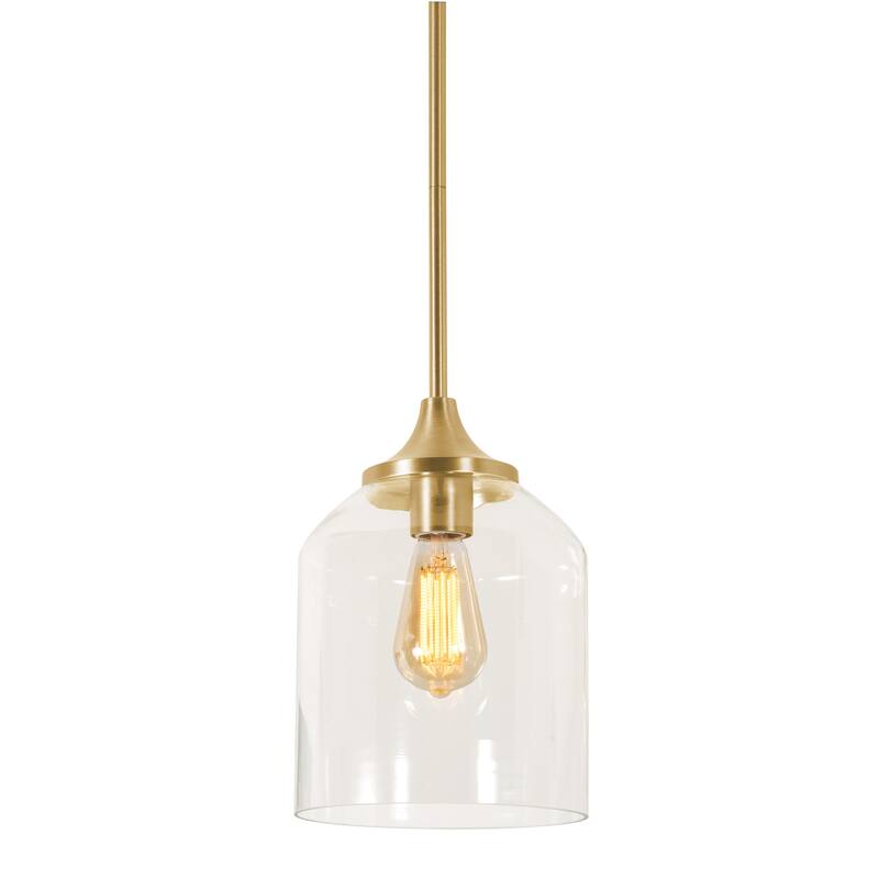 AFX William 8" Pendant Light - Satin Brass