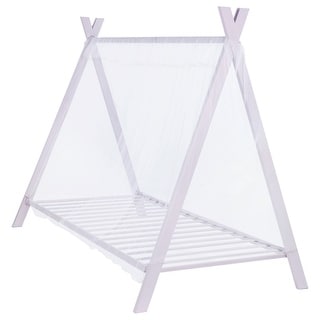 Fultonville Pink Twin Metal Frame Tent Bed