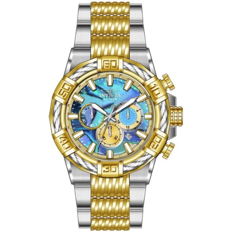 Invicta Men's 49898 Bolt Quartz VD53 Abalone Dial Watch - Iridescent