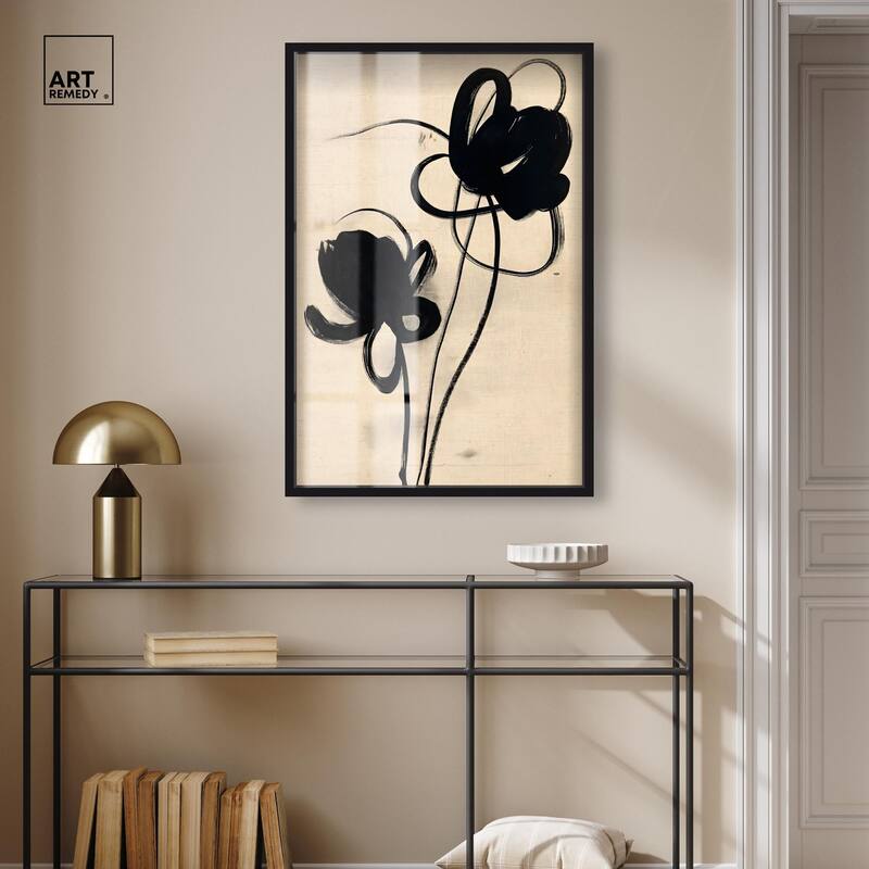 Florals in the Minimal I Shadowbox by Art Remedy