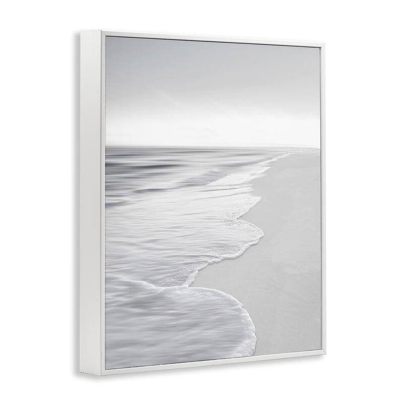 Stupell Foamy Beach Coast Framed Giclee Art Design By Maggie Olsen
