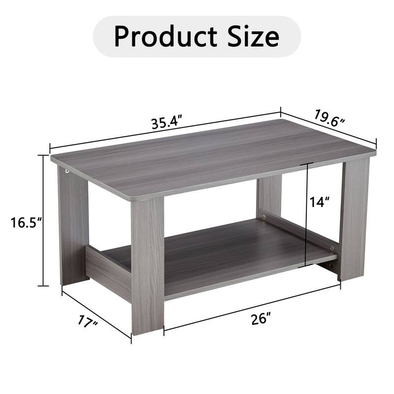 Double Layered Coffee Table Suitable for Living Room