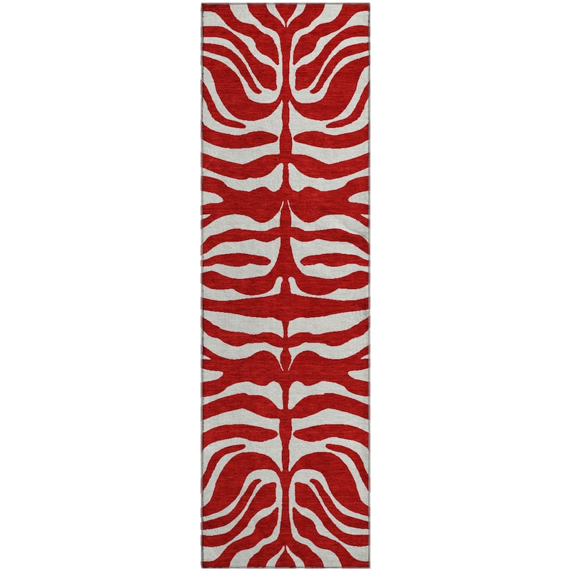 Premium Washable Super Soft Zebra Print Mayfield Rug