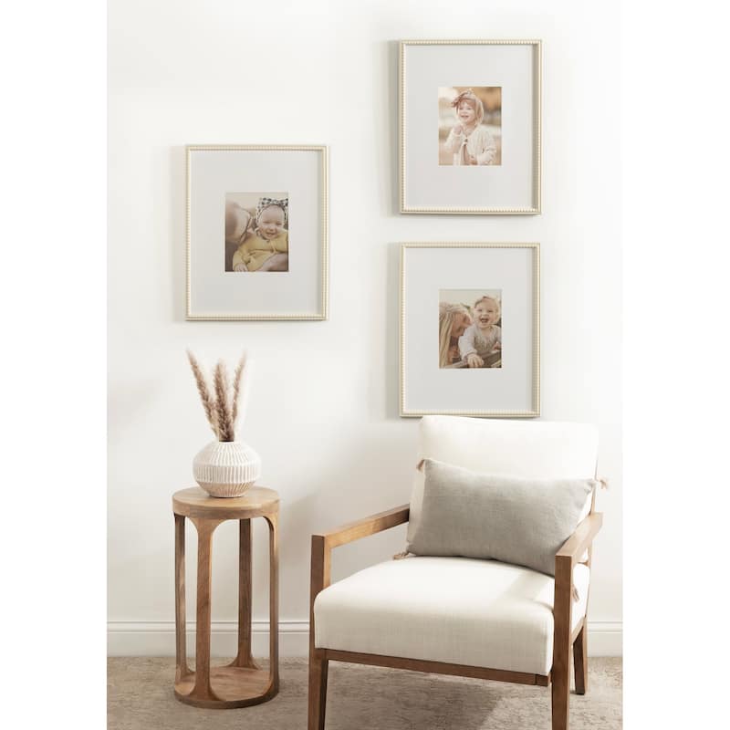 Kate and Laurel Adlynn Beaded Photo Frame Set