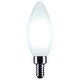 preview thumbnail 2 of 1, 8W B11 LED Candelabra Base Candle-Tip Frost Finish 5000K CCT