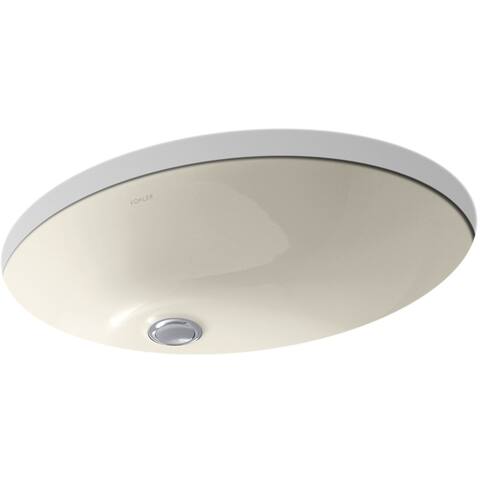 Kohler Caxton 21-1/4" x 17-1/4" Undermount Bathroom Sink with Overflow