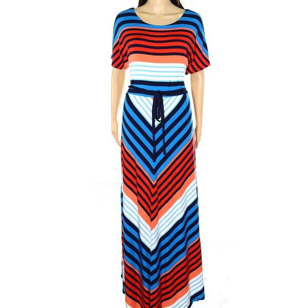 chevron print maxi dress