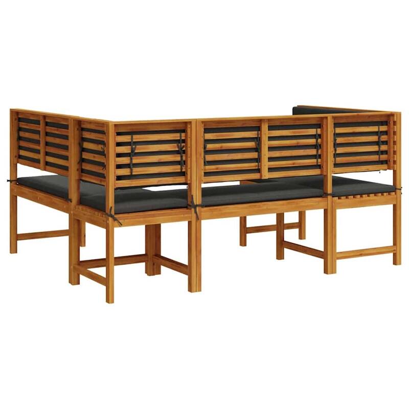 vidaXL Garden Bench Set Brown solid acacia wood - 20 x 35 x 30